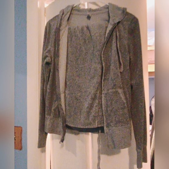 🩶 NWOT Womens XS Old Navy Gray Soft Lounge Workout Set Duo Lot Comfy Fall - Picture 4 of 4